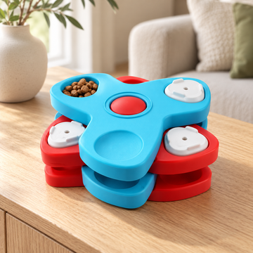 Multi-Layer Spinning Puzzle Feeder for Dogs & Cats