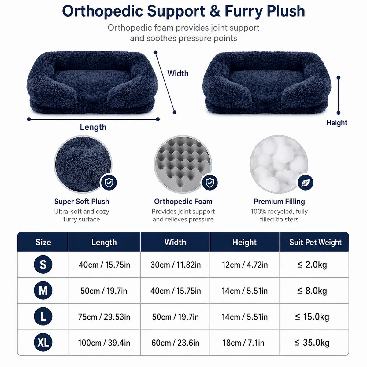 Plush Pet Sofa Bed