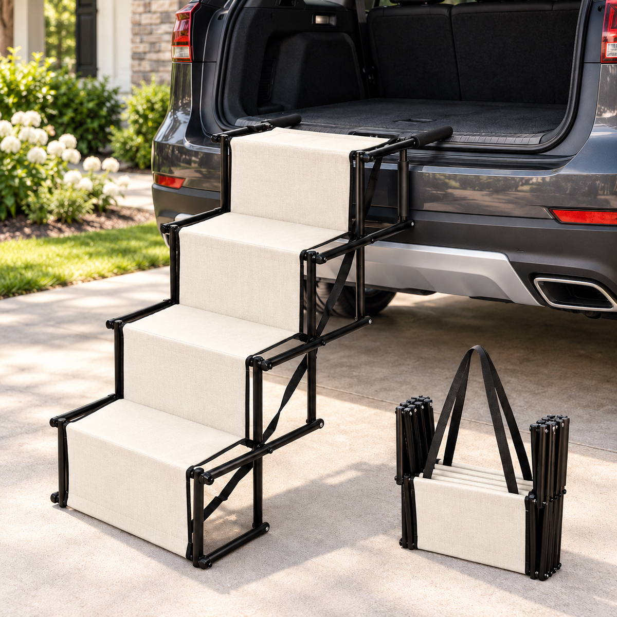 Folding Dog Car Steps