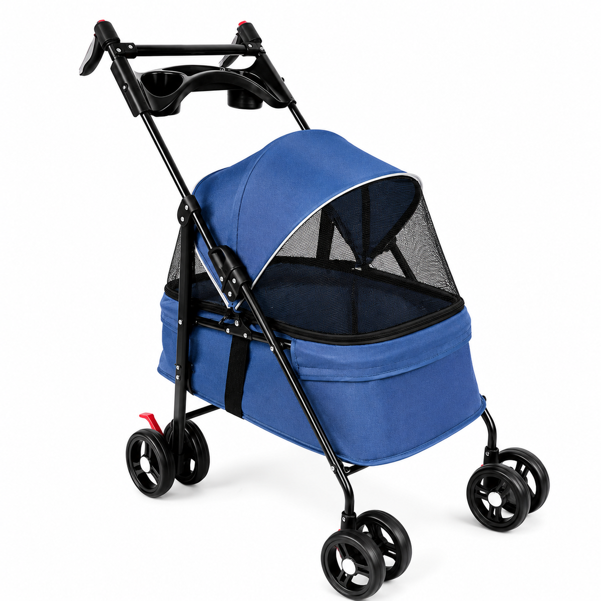 2-in-1 Pet Stroller – Foldable Pram for Cats, Dogs & Rabbits up to 10 kg