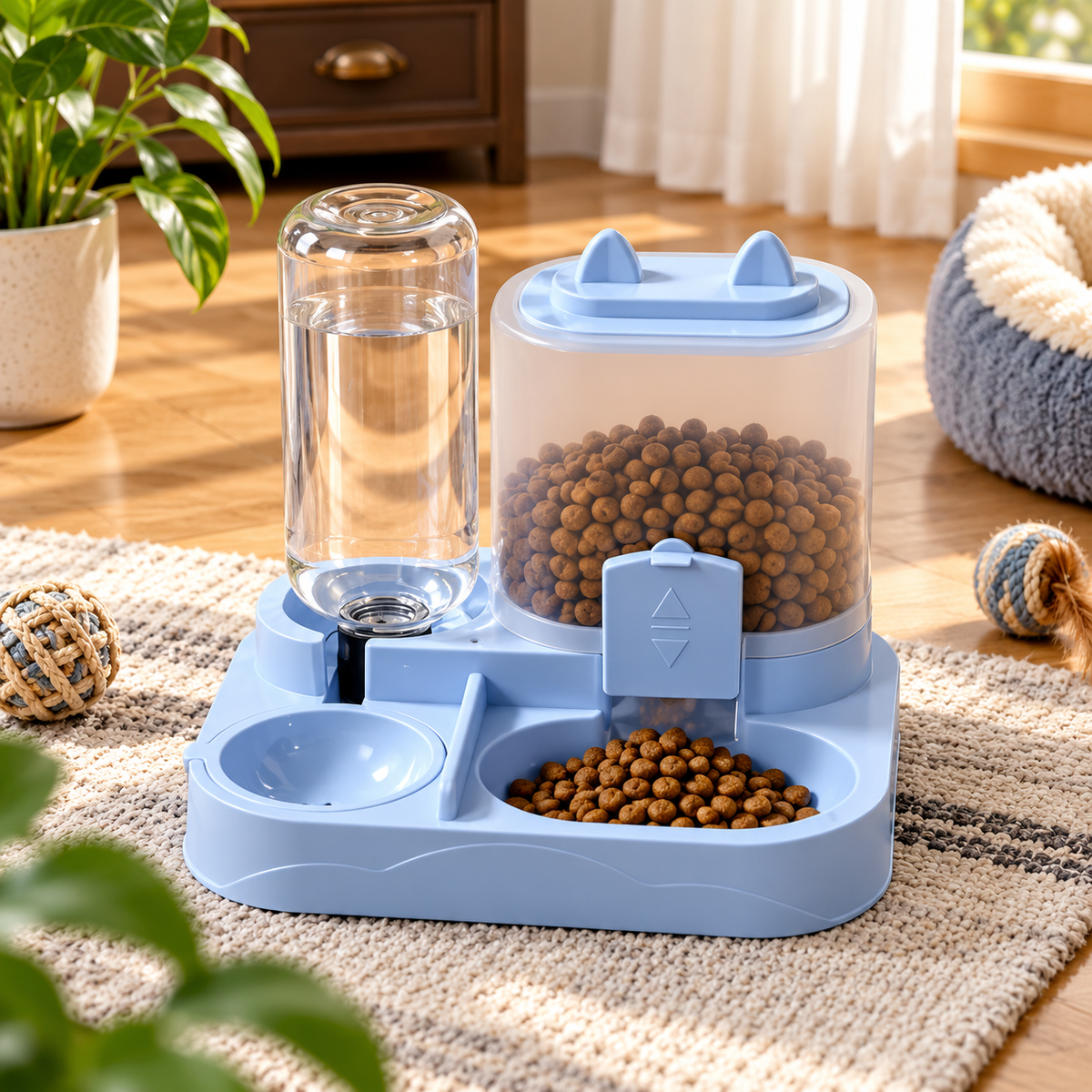 2-in-1 Automatic Cat Feeder & Water Dispenser