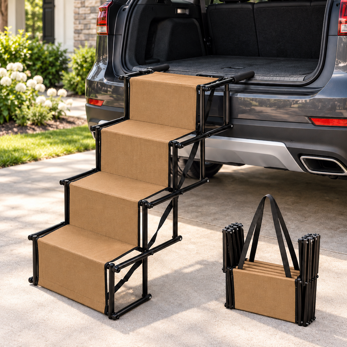 Folding Dog Car Steps