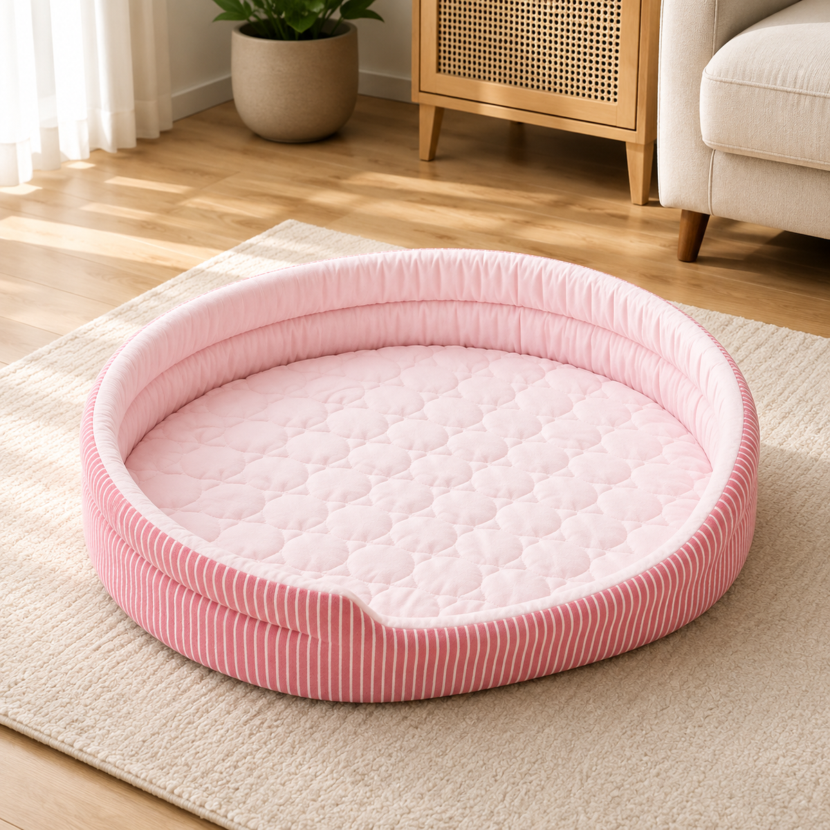 Oval Self-Cooling Pet Bed