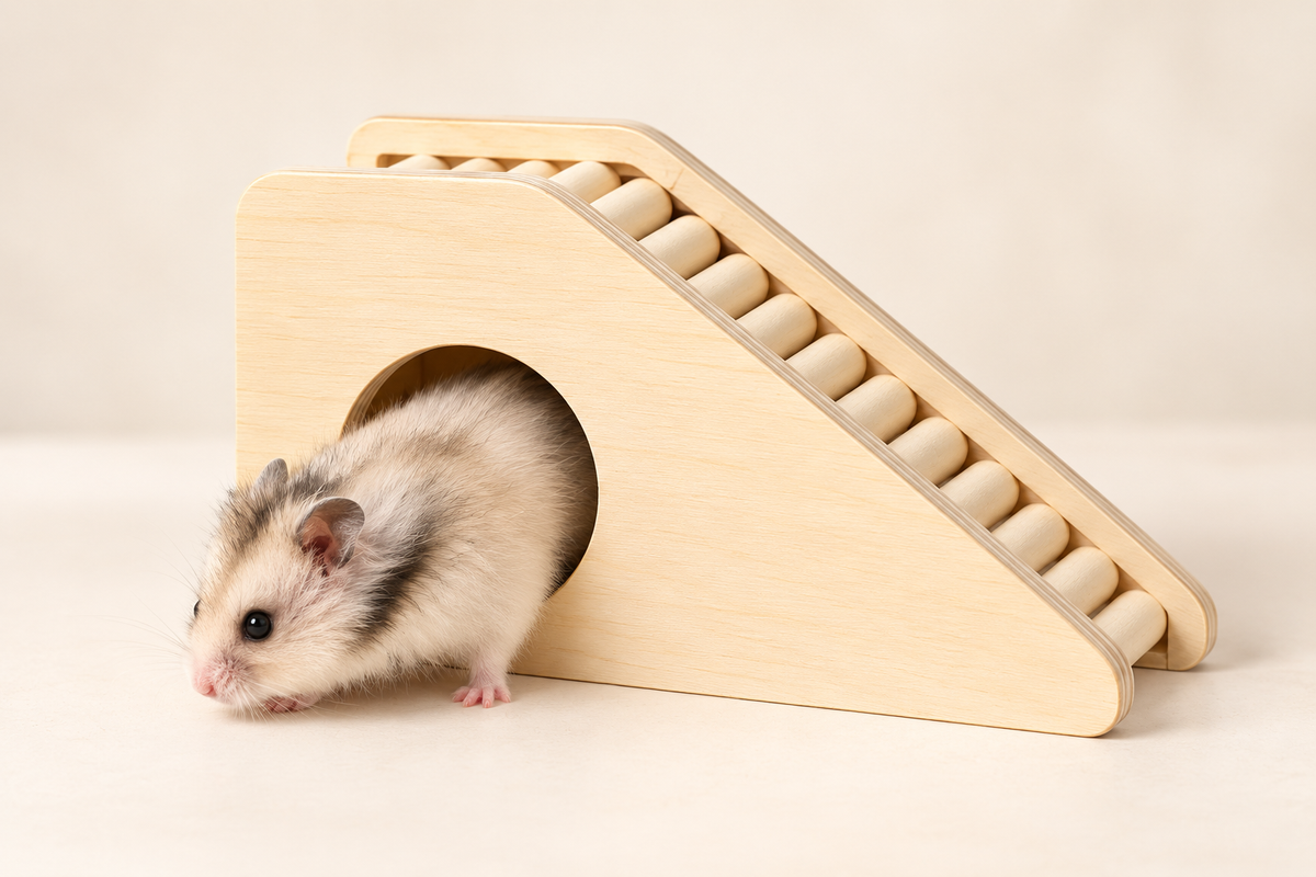 Wooden Hamster Accessories – Ladder, Bridge & Climbing Toys | 8 Styles