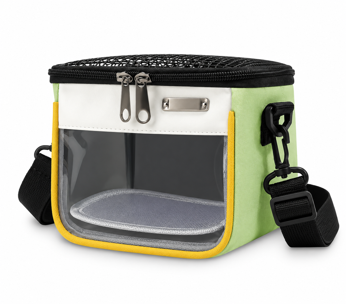 Small Pet Travel Carrier Bag – Breathable Mesh, Clear Window & Shoulder Strap