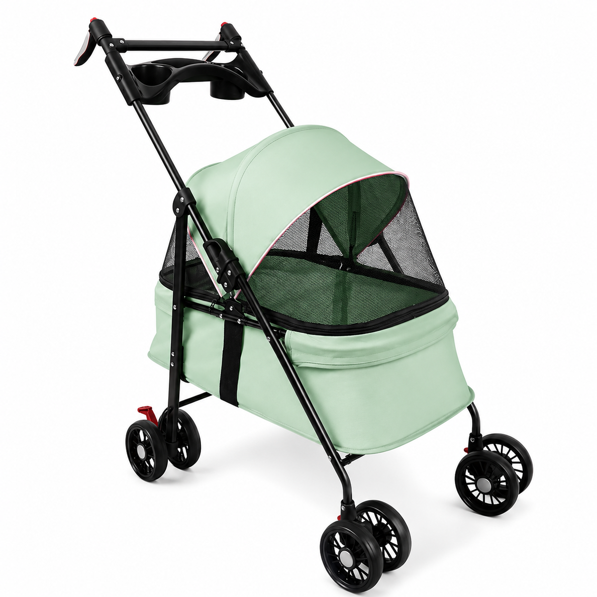 2-in-1 Pet Stroller – Foldable Pram for Cats, Dogs & Rabbits up to 10 kg
