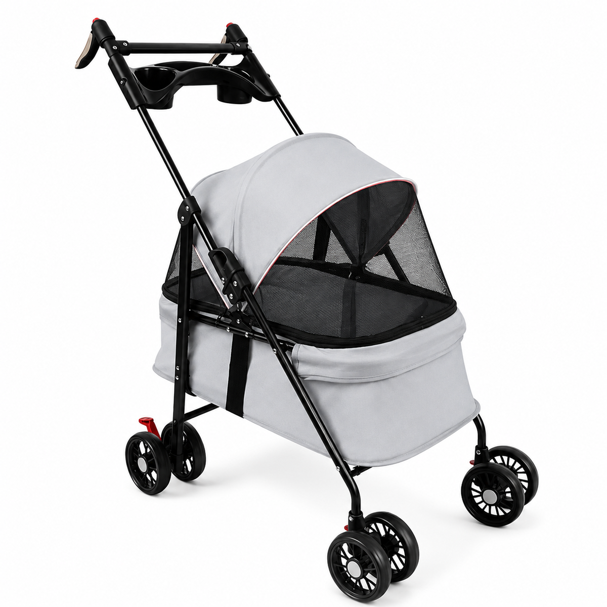 2-in-1 Pet Stroller – Foldable Pram for Cats, Dogs & Rabbits up to 10 kg