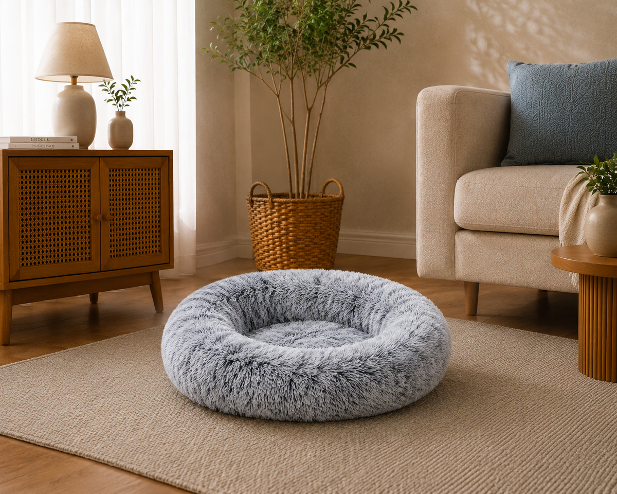 Cozy Round Pet Bed – For Dogs & Cats