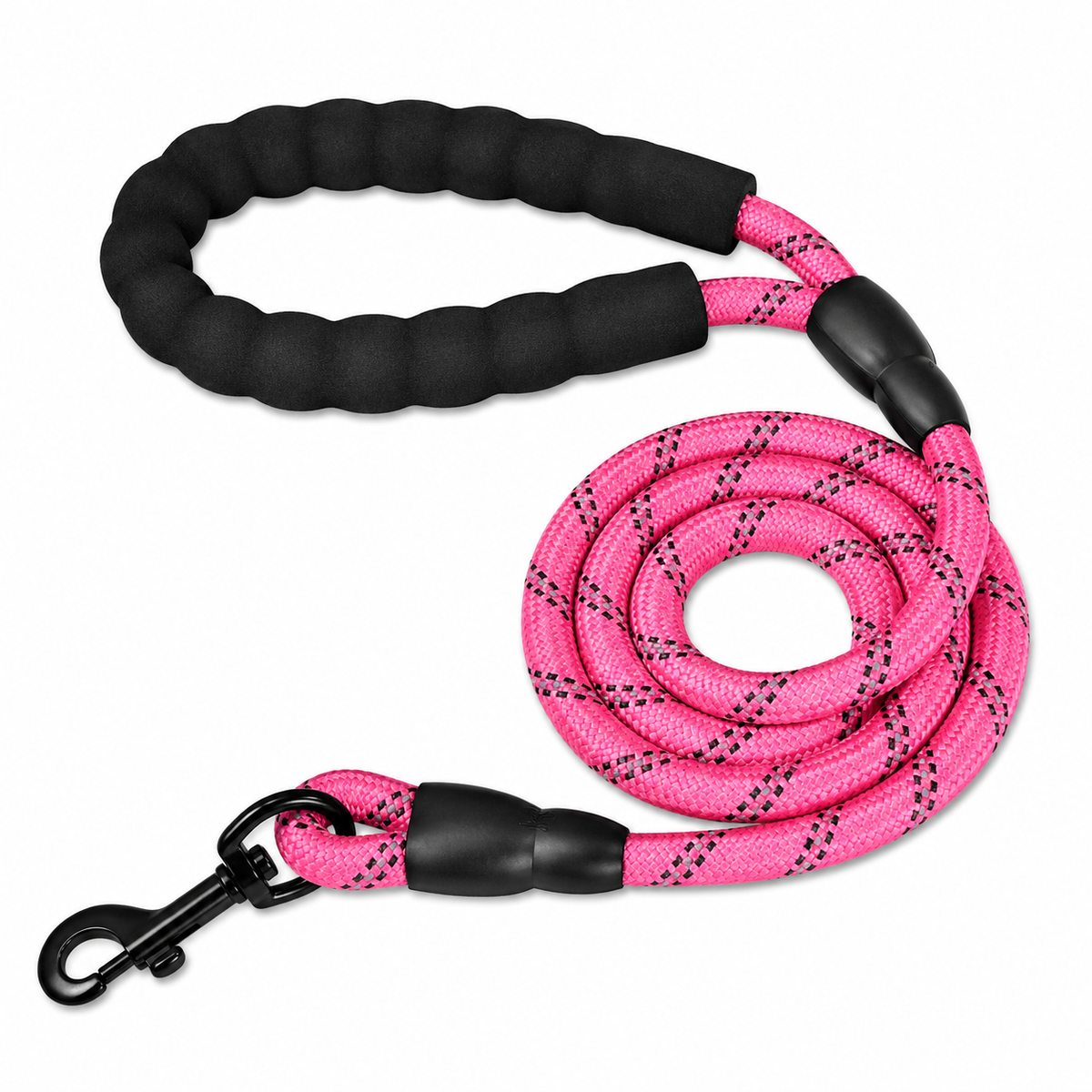 Reflective Dog Leash – Strong Nylon Rope with Soft Handle