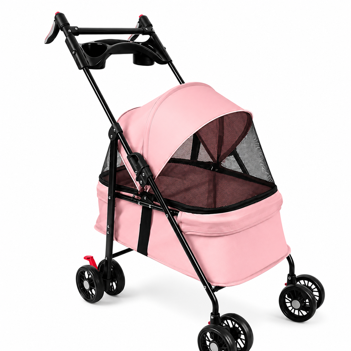 2-in-1 Pet Stroller – Foldable Pram for Cats, Dogs & Rabbits up to 10 kg
