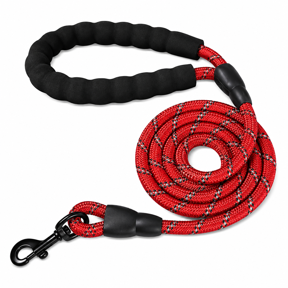 Reflective Dog Leash – Strong Nylon Rope with Soft Handle