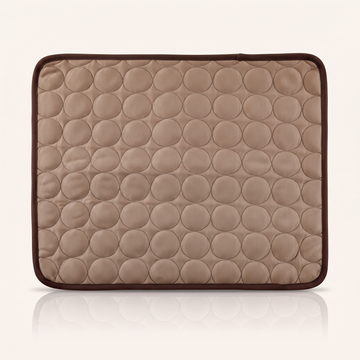 Ice Silk Pet Cooling Mat in brown