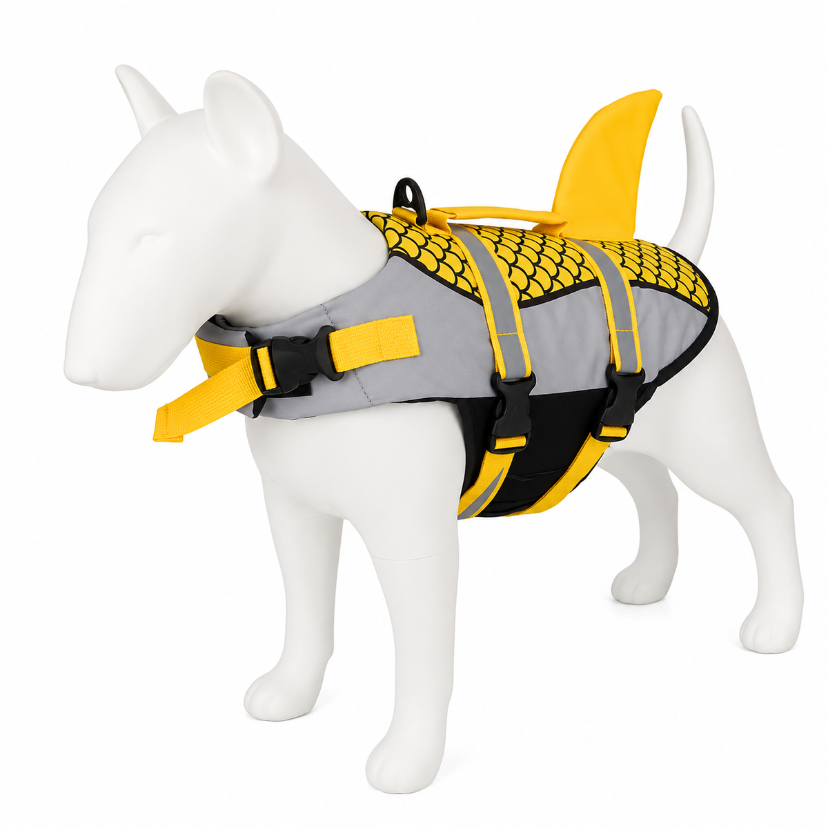 Shark Dog Swim Vest – Life Jacket & Harness for Summer Water Fun