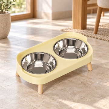 Double Pet Feeding Bowls