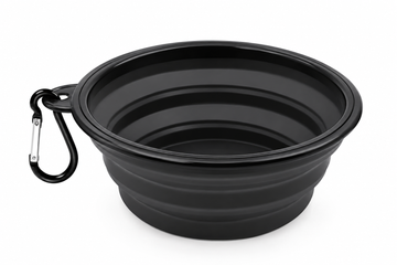 Additional view of WiniBoop Foldable Silicone Dog Bowl – 2-in-1 Travel Feeder with Carabiner