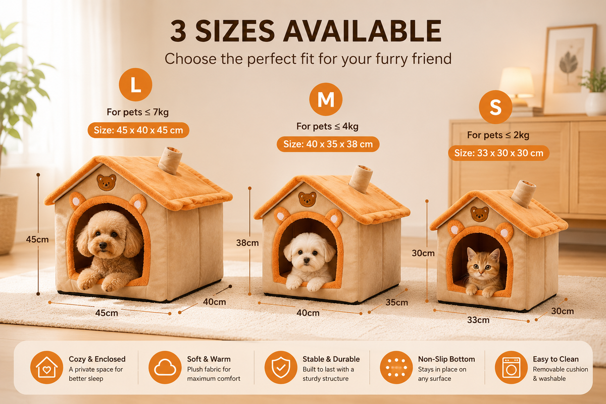 Pet House Style Bed – For Cats & Dogs